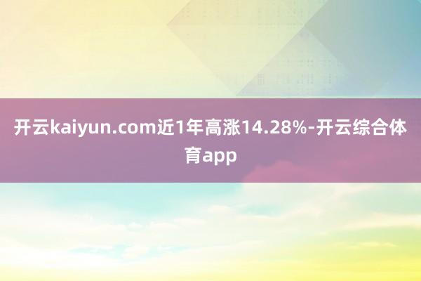 开云kaiyun.com近1年高涨14.28%-开云综合体育app